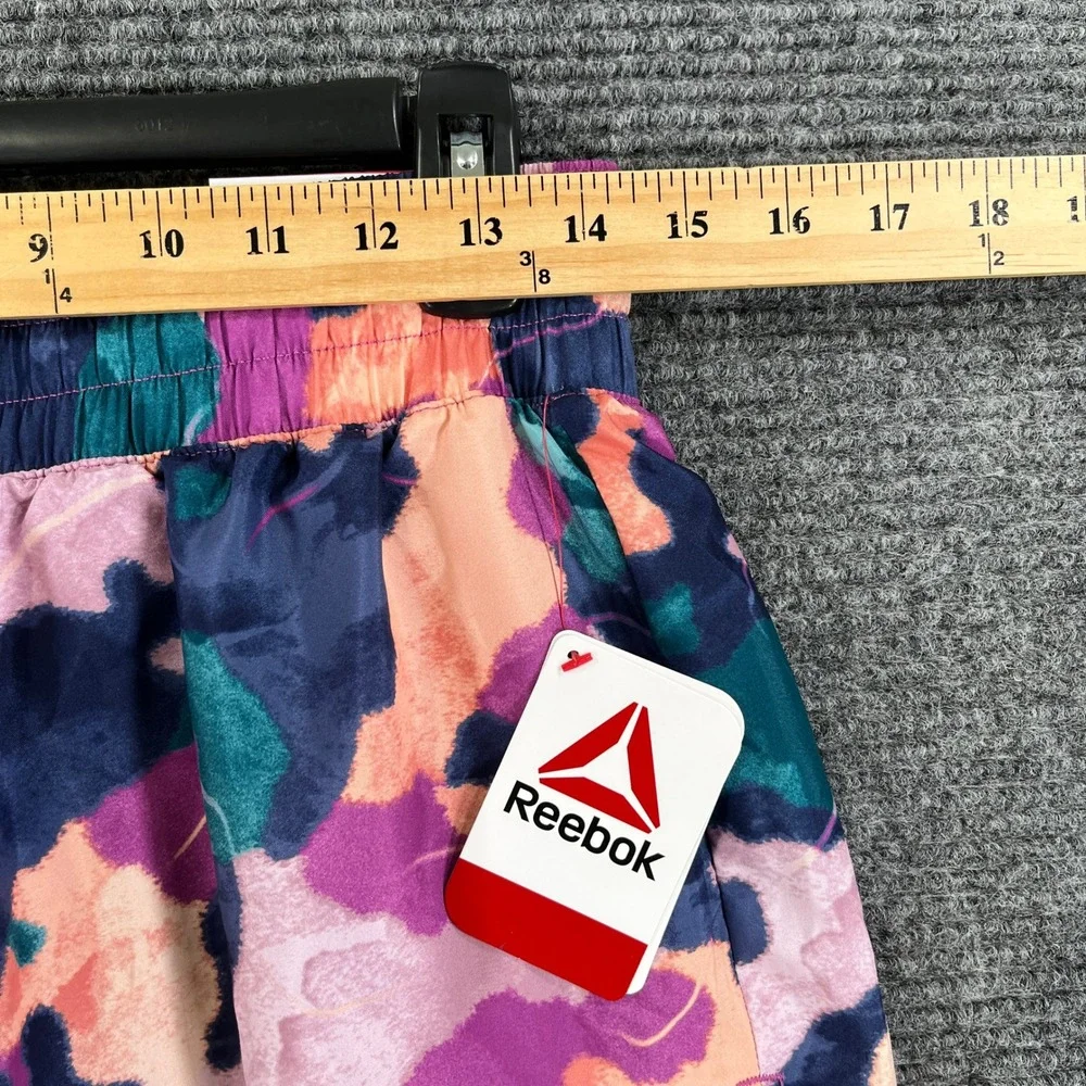Reebok Printed Reflex Short Womens S Abstract Floral 2-in-1 Running Gym Workout